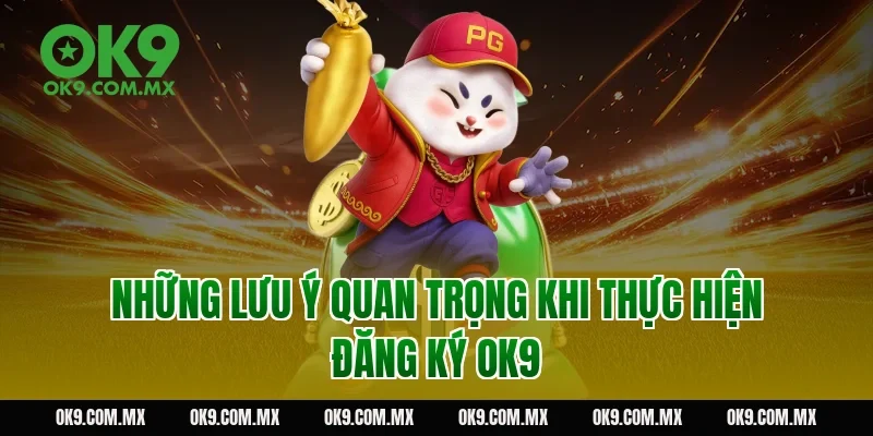 Những lưu ý quan trọng khi thực hiện đăng ký OK9